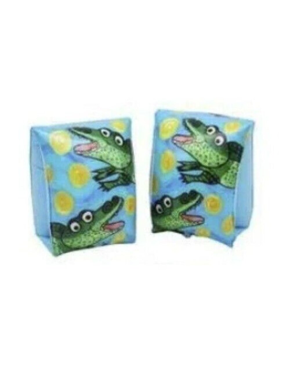 9" Water Wings Alligator Pool Swim Floaties Arm Floats Blue Green Yellow Fun